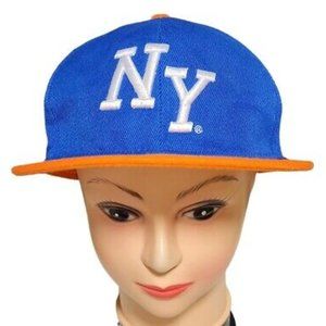 NY New York Mets Colors Snapback Hat NYC 1664 Inc Flat Bill Baseball Cap